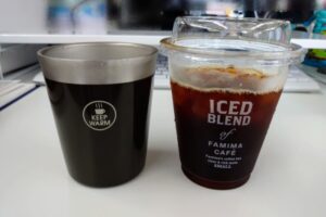 タンブラーSサイズとコーヒーSサイズ比較